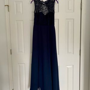 Dessy style #2945 size 6 midnight bridesmaid dress (dark navy), smoke free home